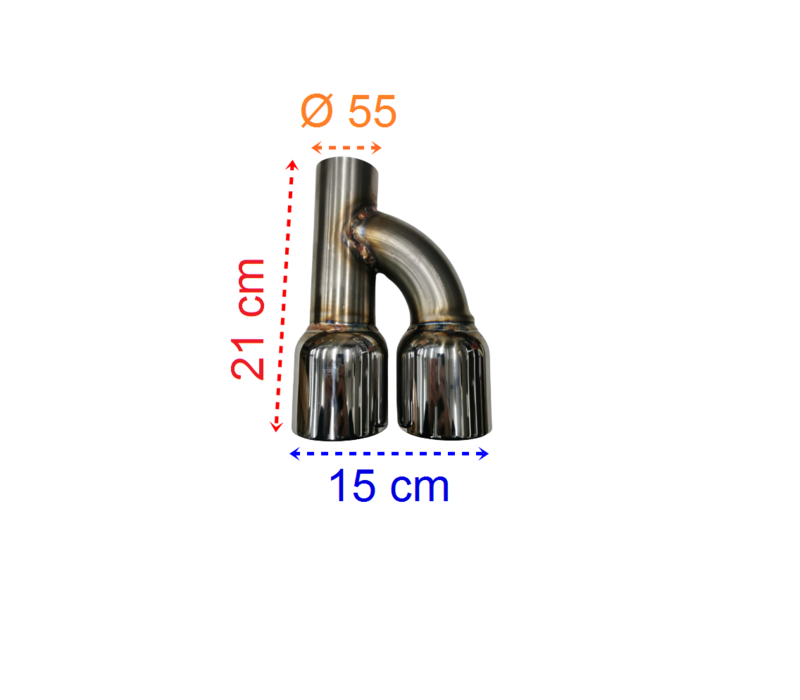 GTD / GTI Look Uitlaat tips V.2