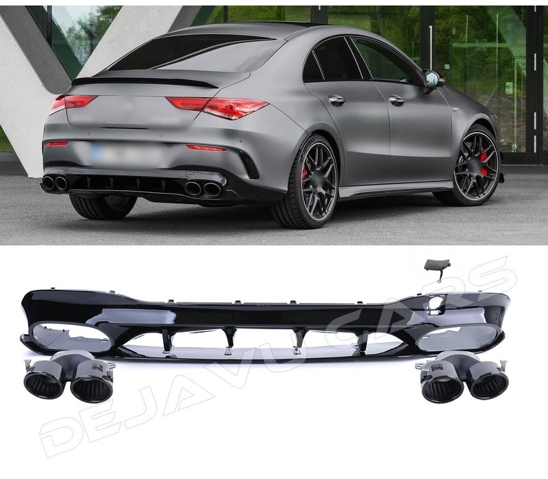 CLA45 AMG Look Diffuser voor Mercedes CLA-Klasse C118 / X118