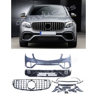 Facelift GLC 63 AMG Look Voorbumper voor Mercedes Benz GLC-Klasse C253 Coupe / X253 SUV