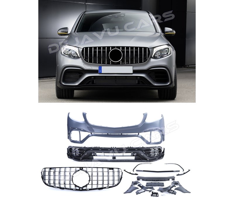 Facelift GLC 63 AMG Look Front bumper for Mercedes Benz GLC-Class C253 Coupe / X253 SUV