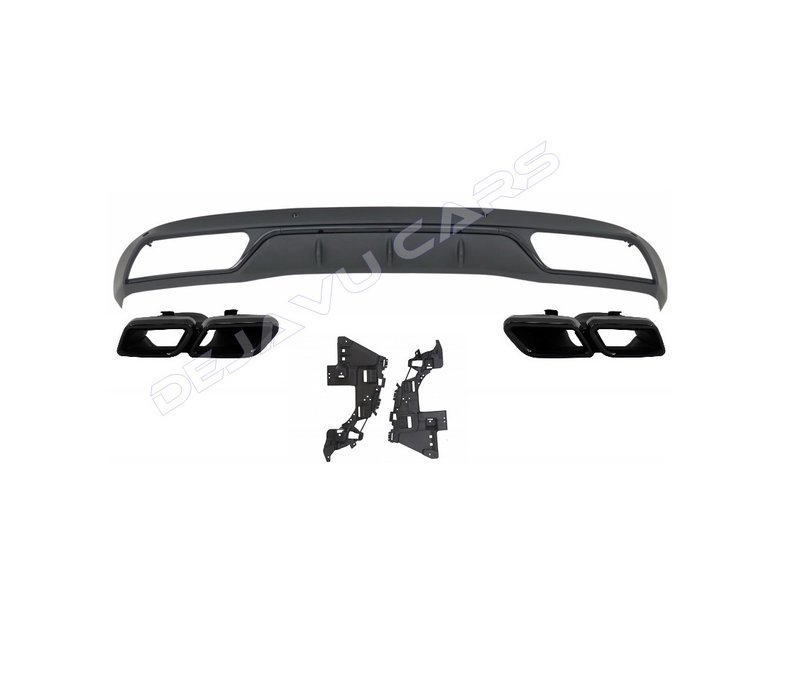 C63  AMG Look Diffuser for Mercedes Benz C-Class W205 / S205 (Standard)