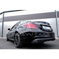 C63  AMG Look Diffuser for Mercedes Benz C-Class W205 / S205 (Standard)