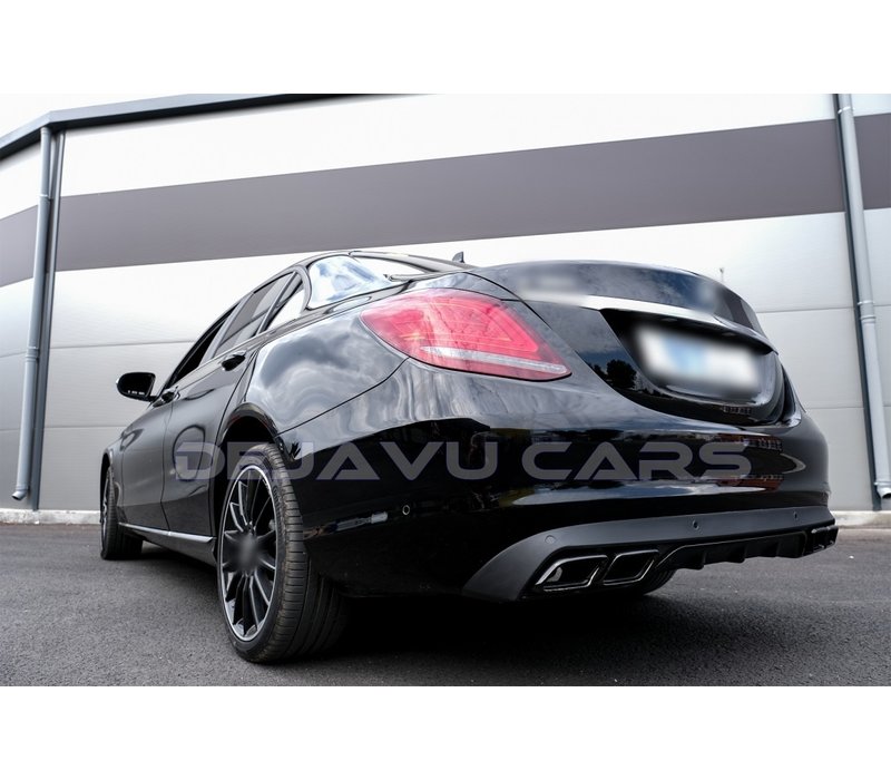 C63  AMG Look Diffuser for Mercedes Benz C-Class W205 / S205 (Standard)