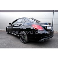 C63  AMG Look Diffuser for Mercedes Benz C-Class W205 / S205 (Standard)
