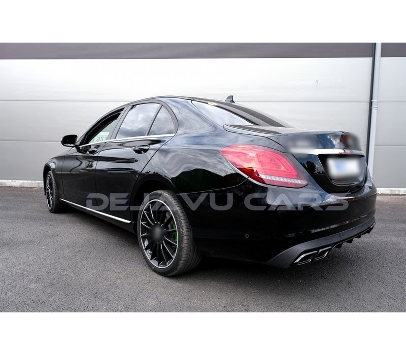 C63  AMG Look Diffuser voor Mercedes Benz C-Klasse W205 / S205 (Standaard)