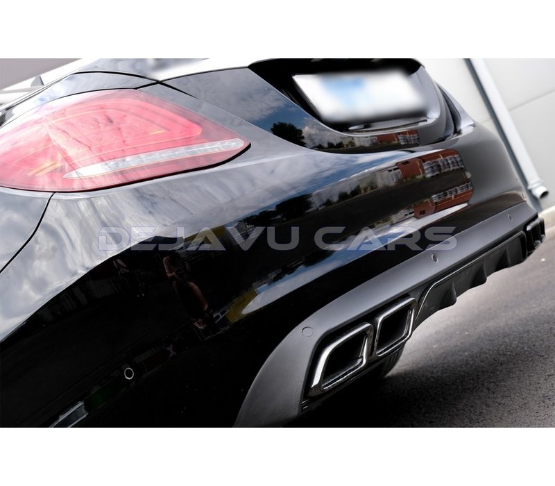 C63  AMG Look Diffuser for Mercedes Benz C-Class W205 / S205 (Standard)