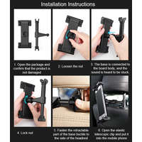 Car Headrest Holder for iPad Tablet Smartphone