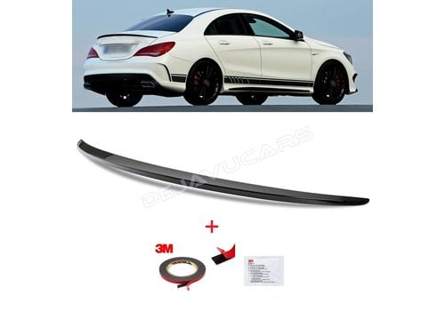 OEM LINE® Glänzend schwarz AMG Look Heckspoiler lippe für Mercedes Benz CLA-Klasse W117 / C117