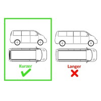 Aluminium Dachreling Schwarz für Volkswagen Transporter T5 / T5.1 / T6 / T6.1