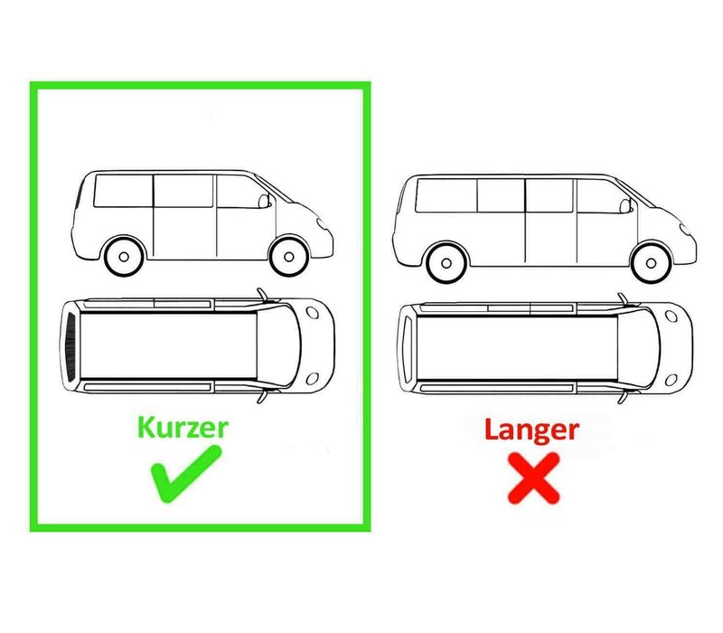 Aluminum Roof Rails Black for Volkswagen Transporter T5 / T5.1 / T6 / T6.1