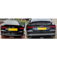 RS7 Look Diffuser + Exhaust tail pipes for Audi A7 4G