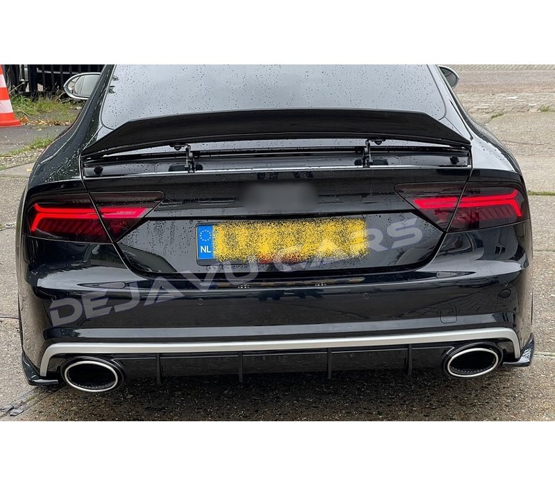 RS7 Look Diffuser + Uitlaat sierstukken voor Audi A7 4G