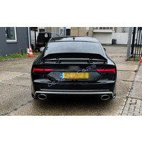 RS7 Look Diffuser + Uitlaat sierstukken voor Audi A7 4G