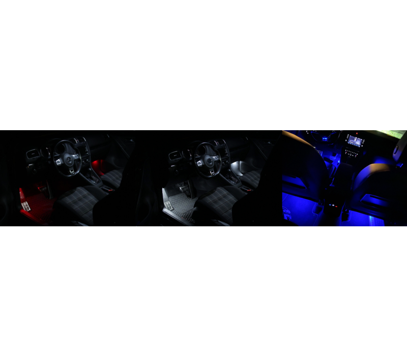 LED Footwell Lighting Kit | Blue, Red or White for Volkswagen Golf 7 GTI / GTD / GTE / R20
