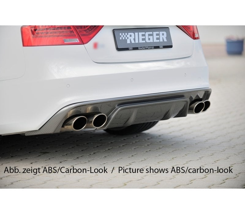 S5 Look Diffuser voor Audi A5 8T Coupe / Cabrio S line / S5
