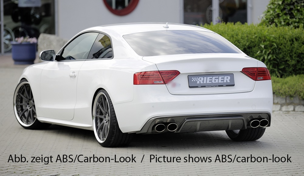 S5 Look Diffuser for Audi A5 8T Coupe / Cabrio S line / S5 