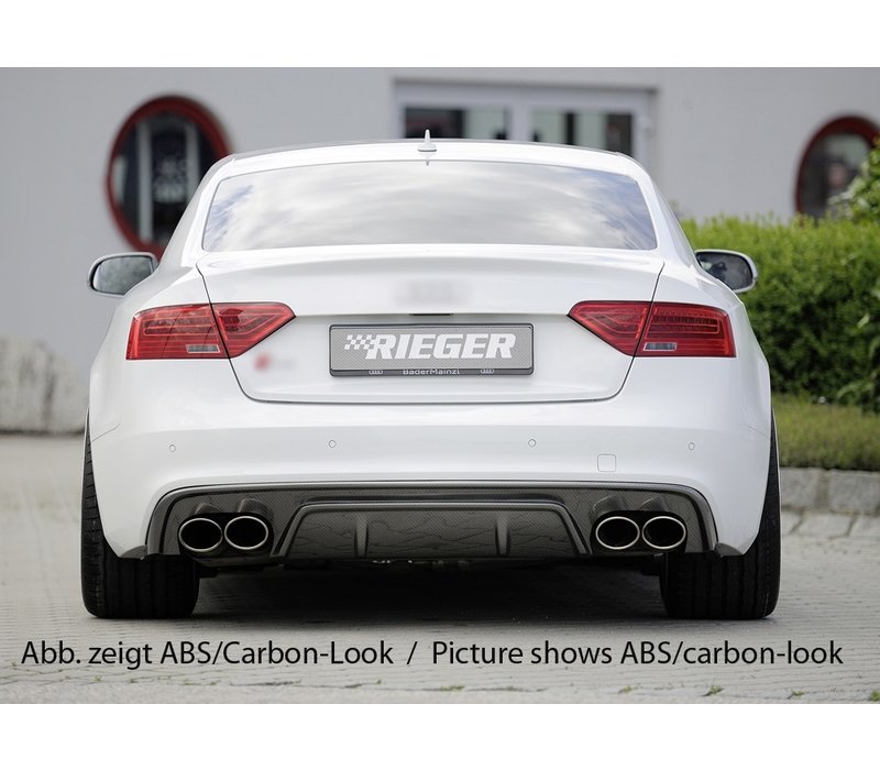 S5 Look Diffuser for Audi A5 8T Coupe / Cabrio S line / S5