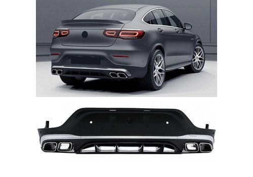 OEM Line ® GLC 63 AMG Look Diffusor für Mercedes Benz GLC C253 Coupe Facelift