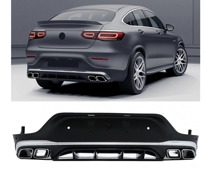 GLC 63 AMG Look Diffuser voor Mercedes Benz GLC C253 Coupe Facelift