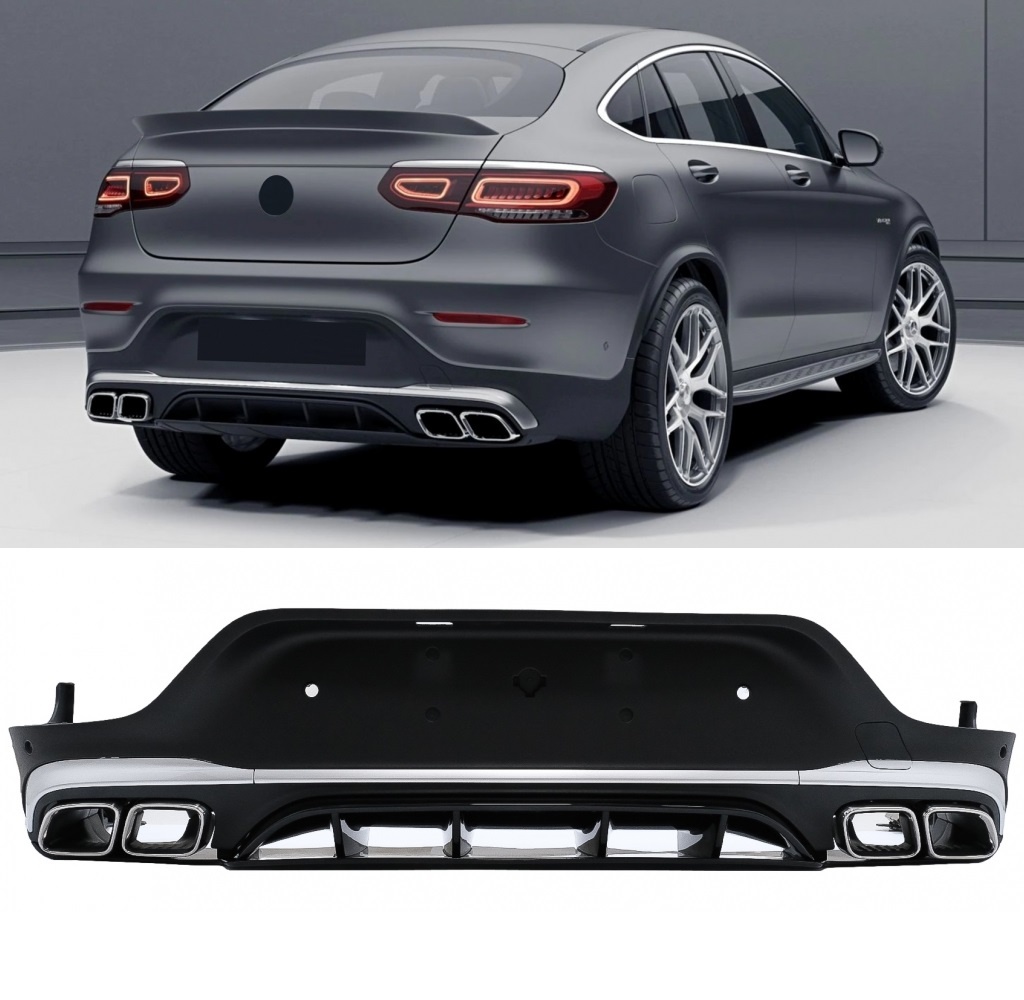GLC 63 AMG Look Diffuser for Mercedes Benz GLC C253 Coupe Facelift 