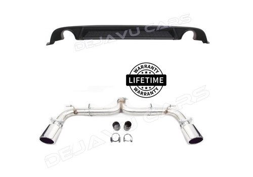 OEM Line ® GTI Look Sport Exhaust System + Diffuser for Volkswagen Golf 7.5 Facelift / GTI / GTD / GTE / R-Line