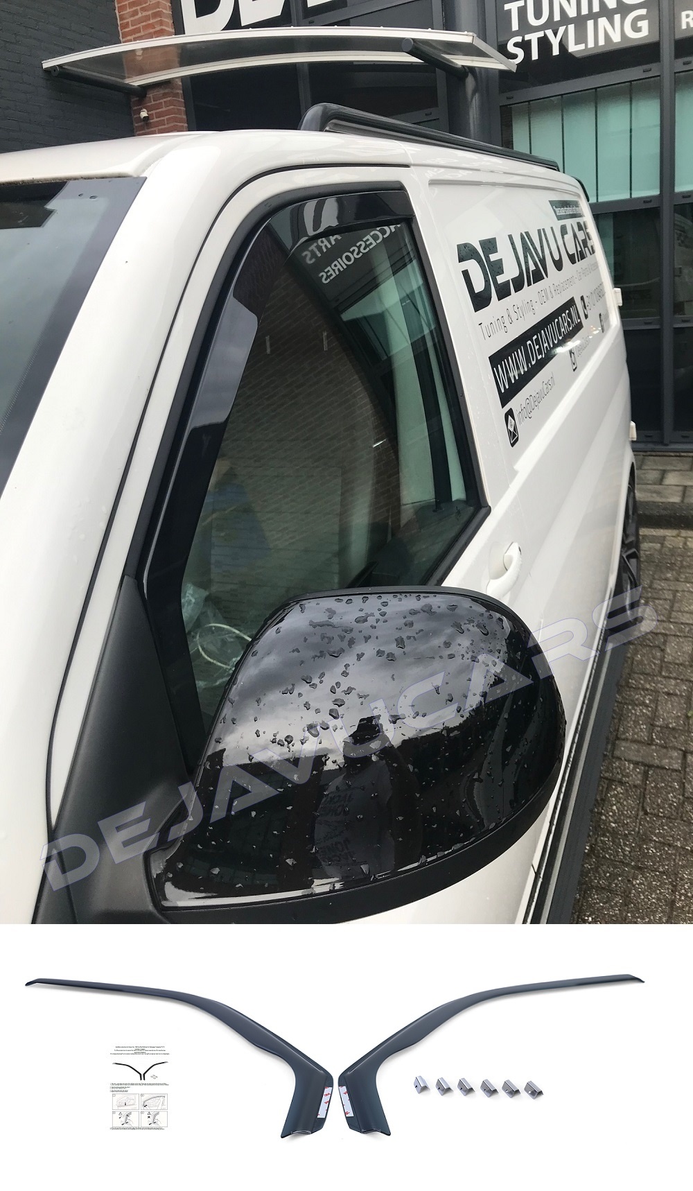 Wind Deflectors for Volkswagen Transporter T5 / T6 WWW.DEJAVUCARS.EU