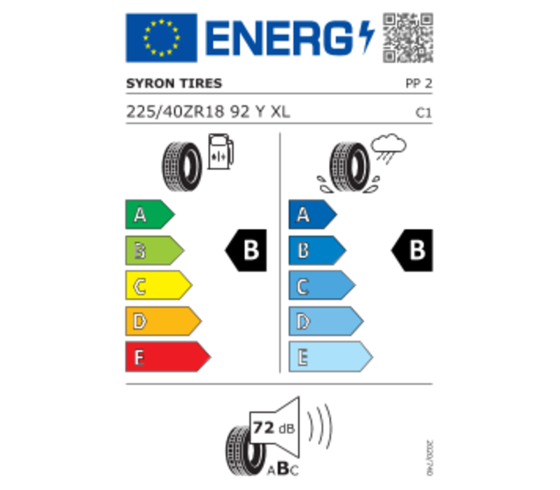 4x Syron Reifen 225 40 ZR18 92Y XL PREMIUM PERFORMANCE