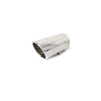 Universal Sport Look Exhaust tips Chrome round oblique