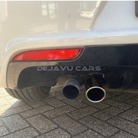 Universal Sport Look Exhaust tips Chrome round oblique