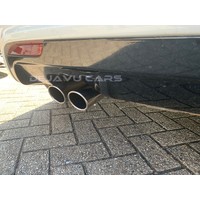 Universal Sport Look Exhaust tips Chrome round oblique