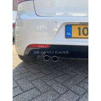 Universal Sport Look Exhaust tips Chrome round oblique