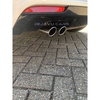 S line Look Exhaust tips Chrome round oblique for Audi