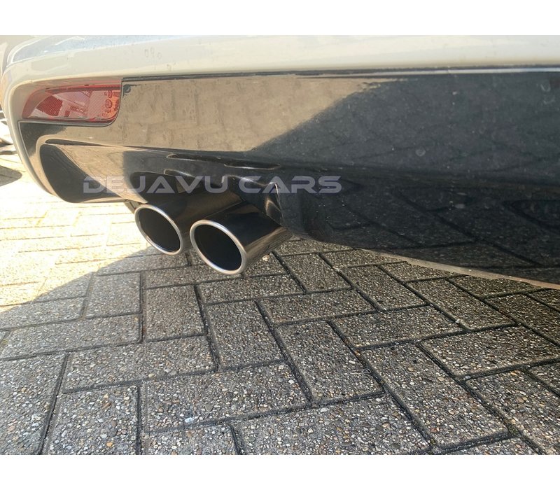 S line Look Exhaust tips Chrome round oblique for Audi