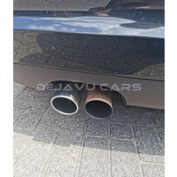 Universal Sport Look Exhaust tips Chrome round oblique