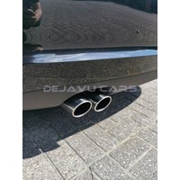 Universal Sport Look Exhaust tips Chrome round oblique