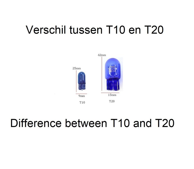 W21W / T20 xenon look lampen für Stadtbeleuchtung / Tagfahrlicht