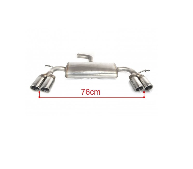 Duplex Sport Exhaust System for Volkswagen Golf 6