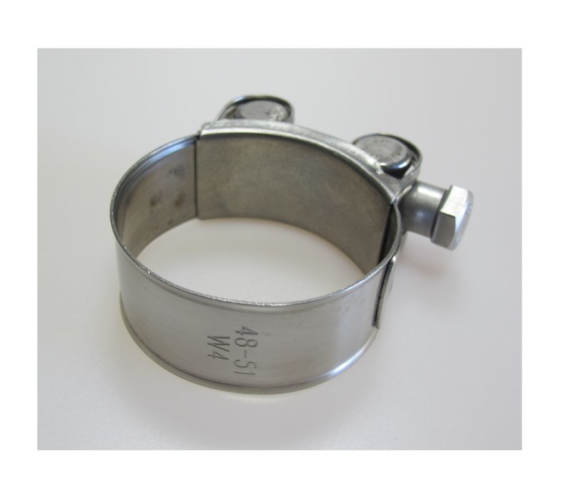 Heavy Duty Exhaust clamp W4 Wide band clamp | Ø 44-47mm | Ø 48-51mm | Ø 52-55mm | Ø 56-59mm | Ø 60-63mm | Ø 64-67mm