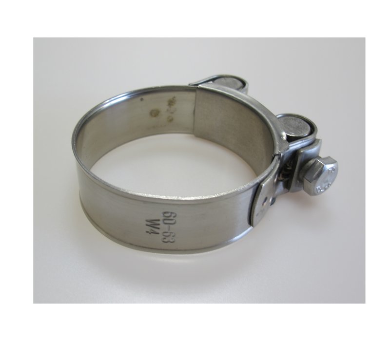 Heavy Duty Exhaust clamp W4 Wide band clamp | Ø 44-47mm | Ø 48-51mm | Ø 52-55mm | Ø 56-59mm | Ø 60-63mm | Ø 64-67mm