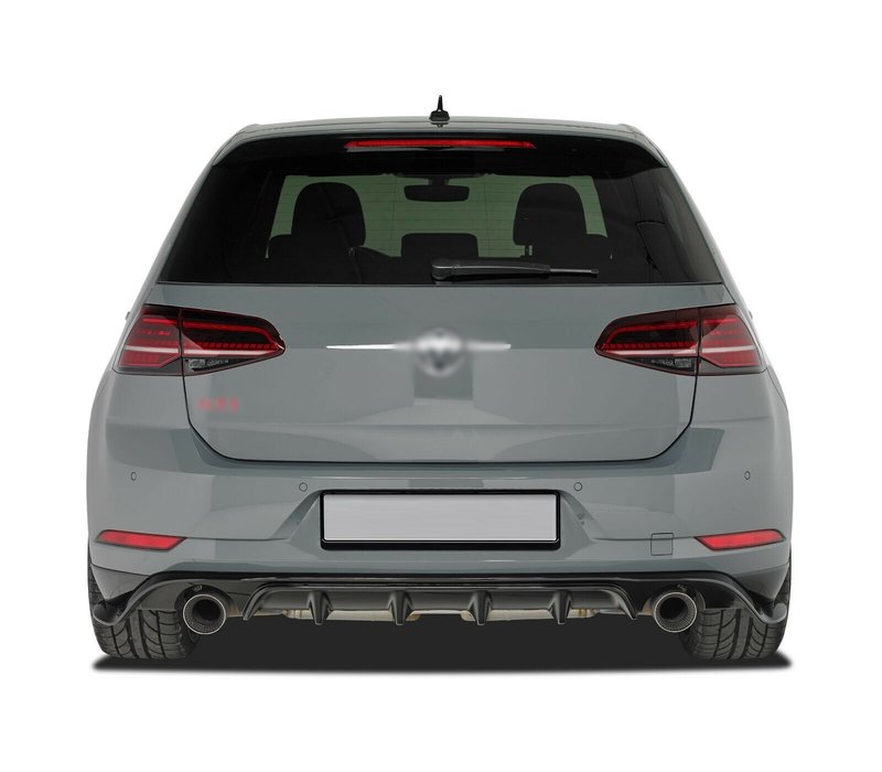 GTI Look Diffuser for Volkswagen Golf 7.5 Facelift / R line / GTI / GTD / GTE