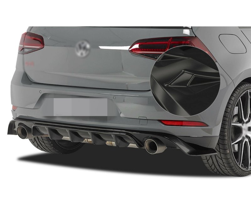 TCR GTI Look Diffusor für Volkswagen Golf 7.5 Facelift / R line / GTI / GTD / GTE