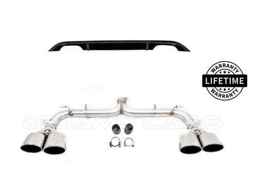 OEM Line ® R Look Diffuser + Sport Exhaust for Volkswagen Golf 7 / GTE / GTD / GTI