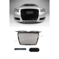 RS3 Look Front Grill High-gloss Black Edition for Audi A3 8P