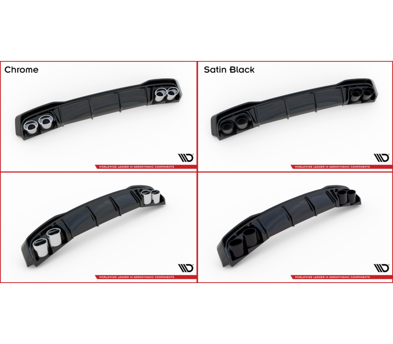 Aggressive Diffusor für Audi A6 C8 S line / S6 C8