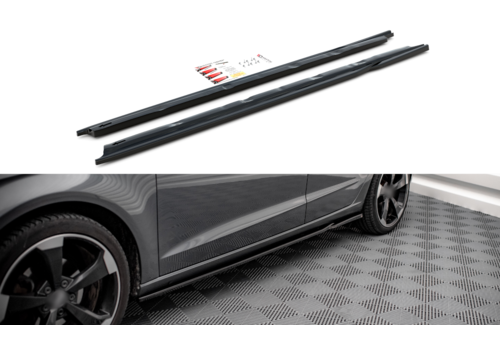 Maxton Design Side skirts Diffuser voor Audi A3 8V Sportback