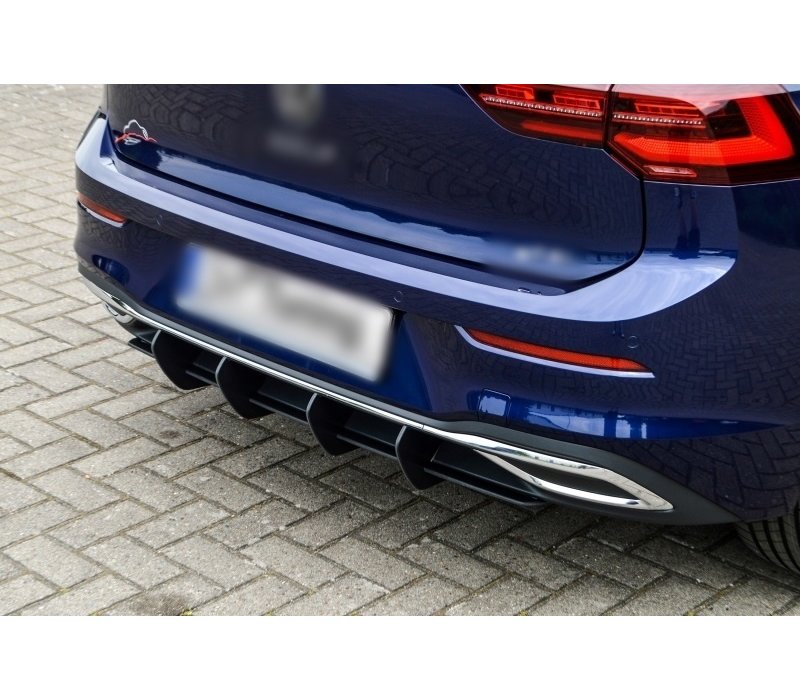 Aggressive Diffuser + Rear splitter for Volkswagen Golf 8