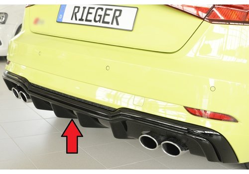 Rieger Tuning S3 Look Diffuser for Audi A3 8V S line & S3