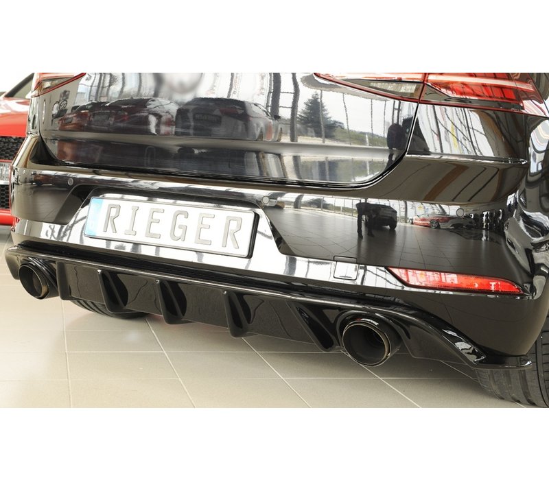 GTI Look Diffuser for Volkswagen Golf 7.5 Facelift / R line / GTI / GTD / GTE