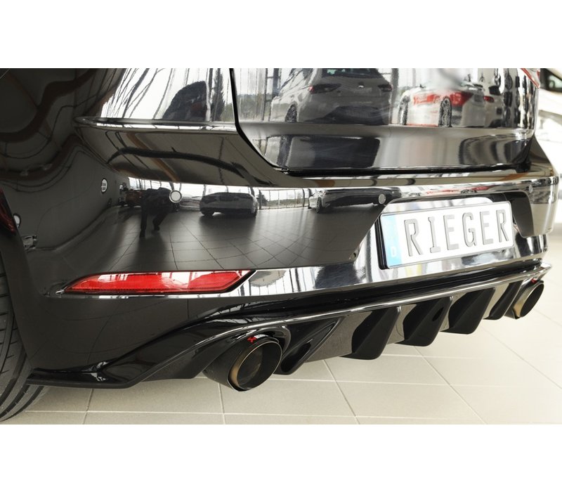 GTI Look Diffuser for Volkswagen Golf 7.5 Facelift / R line / GTI / GTD / GTE