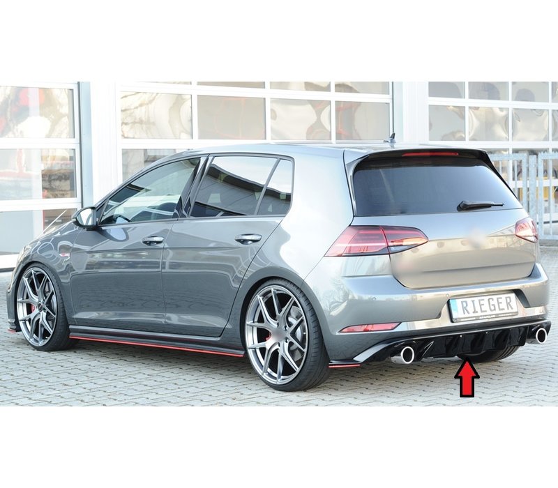 GTI Look Diffuser for Volkswagen Golf 7.5 Facelift / R line / GTI / GTD / GTE